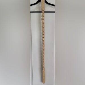 Streets Ahead Braided Tan Leather Belt